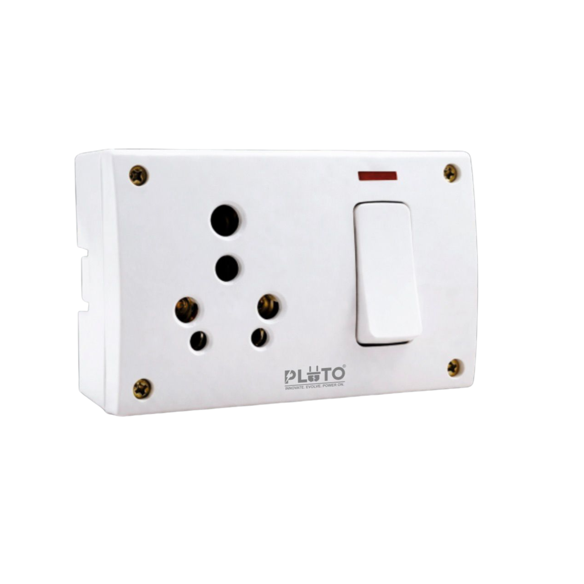 PLUTO ULTRA – 6A & 16A S.S. Combined Socket with Box | Heavy Brass Contacts